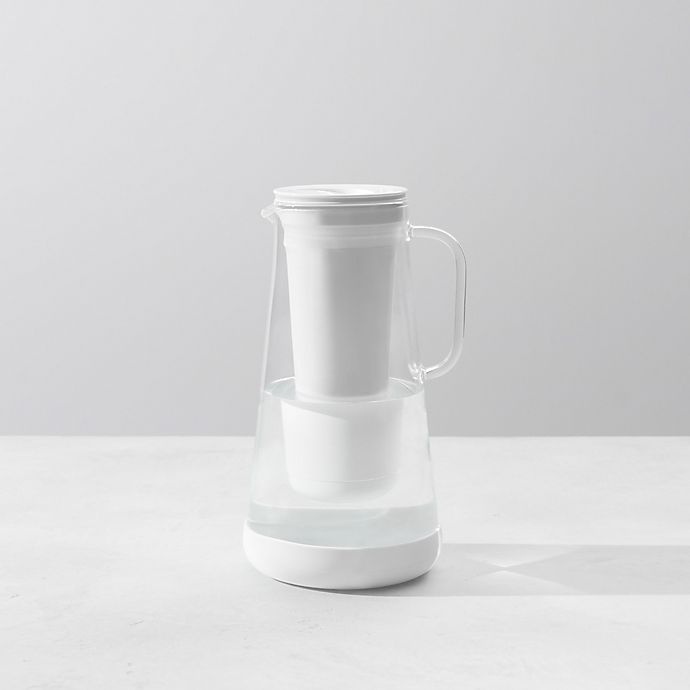 slide 4 of 14, LifeStraw Home 7-Cup Water Filter Pitcher Glass - White, 1 ct