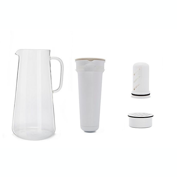 slide 11 of 14, LifeStraw Home 7-Cup Water Filter Pitcher Glass - White, 1 ct