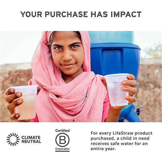 slide 13 of 14, LifeStraw Home 7-Cup Water Filter Pitcher Glass - White, 1 ct