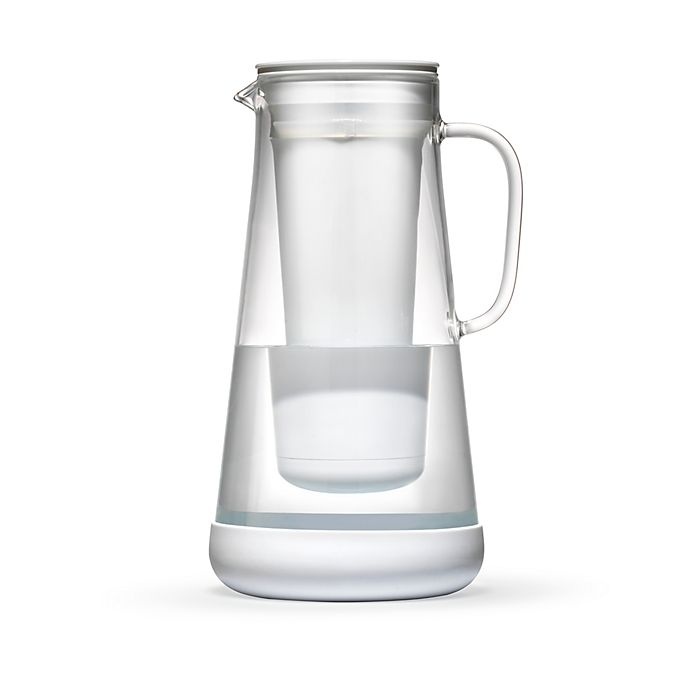 slide 2 of 14, LifeStraw Home 7-Cup Water Filter Pitcher Glass - White, 1 ct