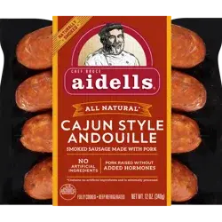 Aidells Smoked Sausage Made with Pork, Cajun Style Andouille
