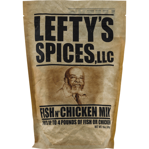 slide 4 of 9, Lefty's Spices Fish N Chicken Mix, 16 oz