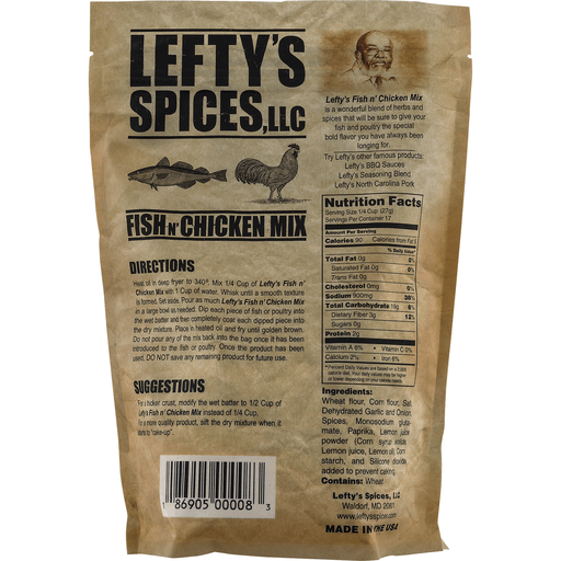 slide 7 of 9, Lefty's Spices Fish N Chicken Mix, 16 oz