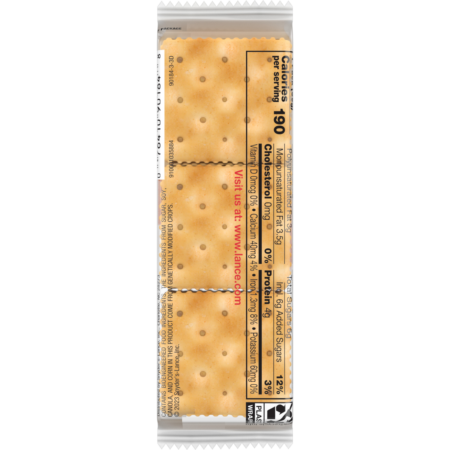 slide 3 of 8, Lance Captain's Wafers Peanut Butter and Honey Sandwich Crackers, 1.370 oz