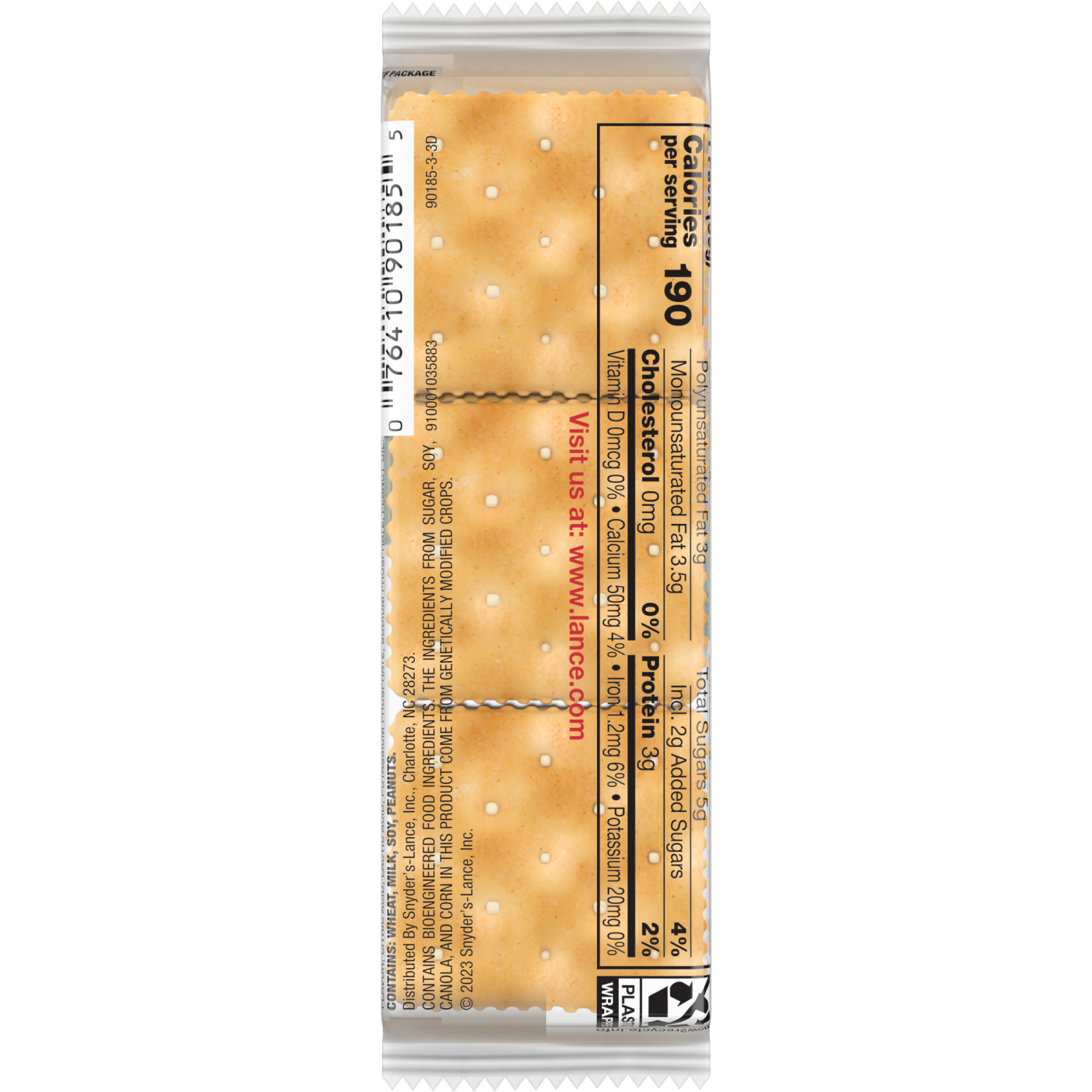 slide 2 of 6, Lance Captain's Wafers Cream Cheese and Chives Sandwich Crackers, 1.370 oz