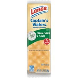 Lance Captain's Wafers Cream Cheese and Chives Sandwich Crackers