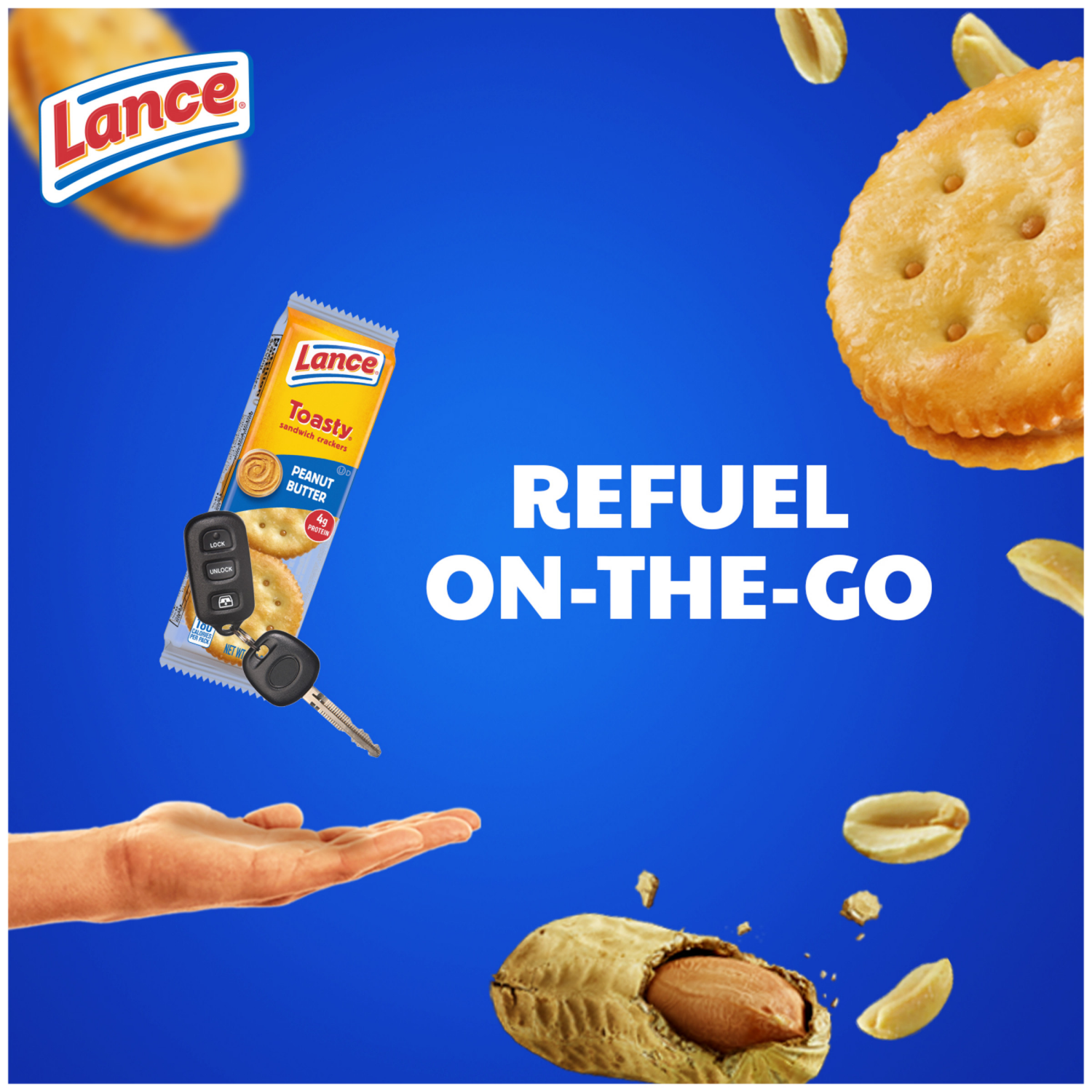 slide 2 of 5, Lance Toasty Peanut Butter Sandwich Crackers, 25.700 oz