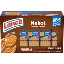 Lance Nekot Peanut Butter Sandwich Cookies