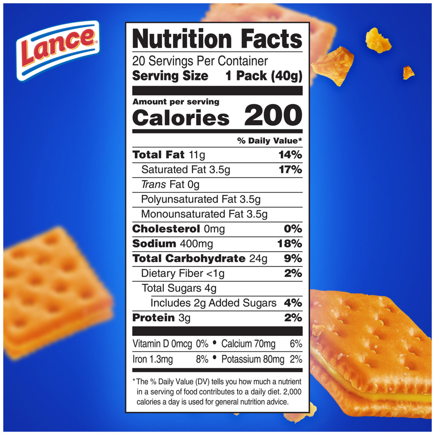 slide 2 of 8, Lance ToastChee Cheddar Sandwich Crackers, 28.200 oz