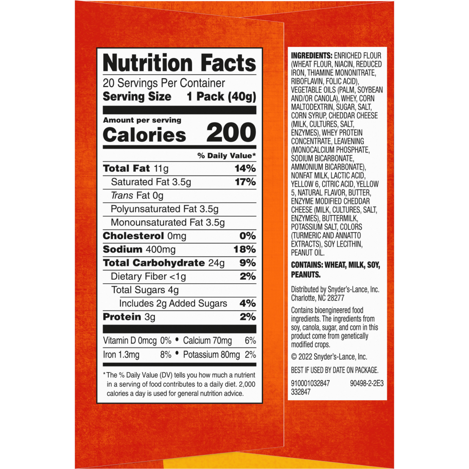 slide 3 of 8, Lance ToastChee Cheddar Sandwich Crackers, 28.200 oz