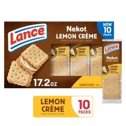 Lance Nekot Lemon Creme Sandwich Cookies
