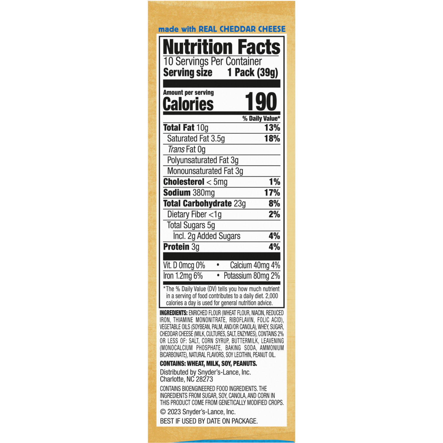 slide 4 of 7, Lance Captain's Wafers White Cheddar Sandwich Crackers, 13.700 oz