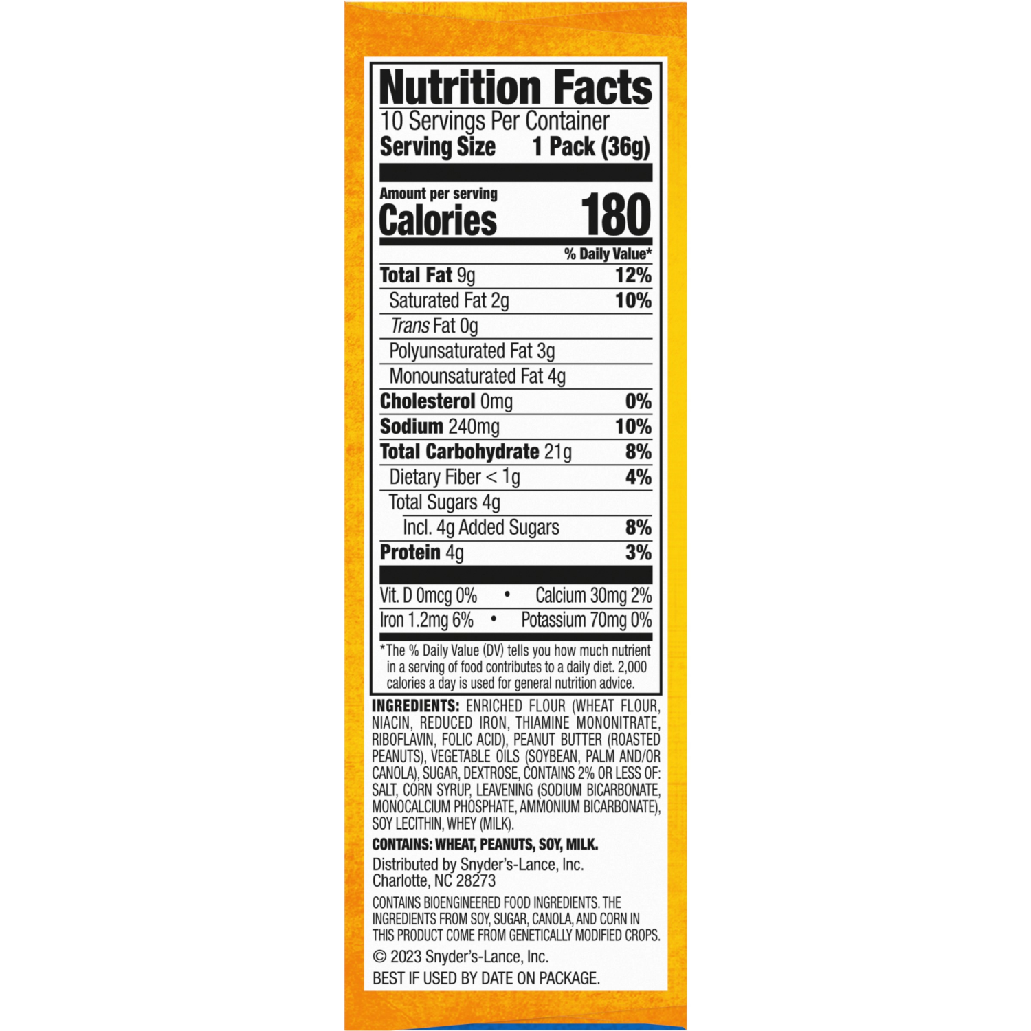 slide 4 of 7, Lance Toasty Peanut Butter Sandwich Crackers, 12.800 oz