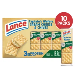 Lance Captain's Wafers Cream Cheese and Chives Sandwich Crackers