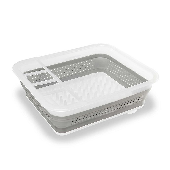 slide 2 of 3, madesmart Collapsible Dish Rack - Clear, 1 ct