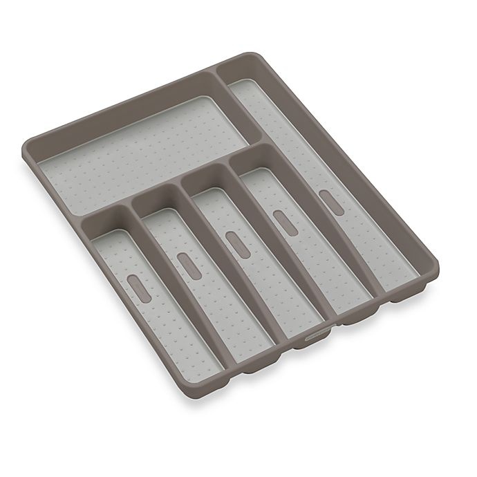 slide 1 of 1, madesmart Six Compartment Cutlery Tray - Grey, 1 ct