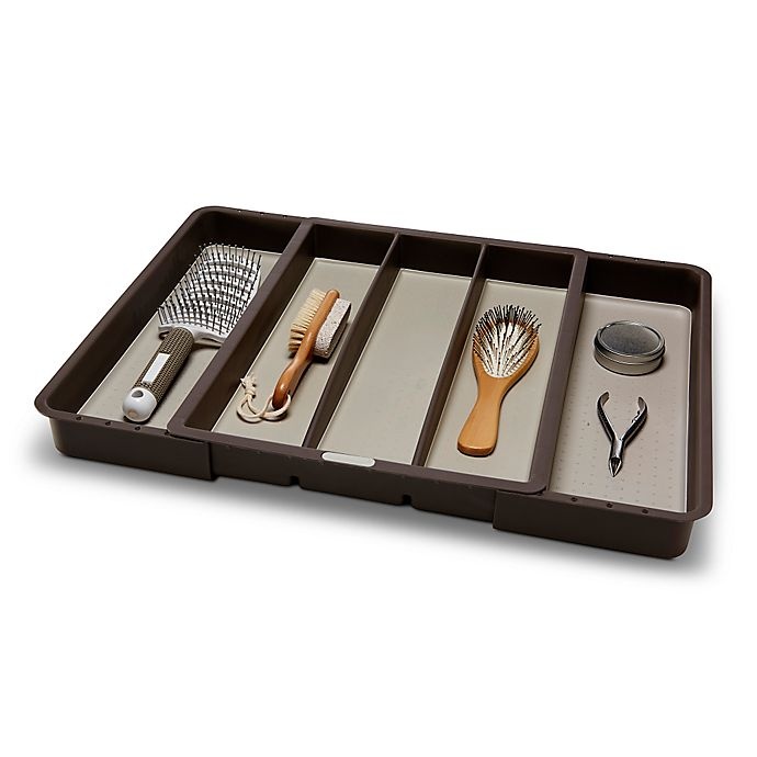slide 1 of 3, madesmart Expandable Utensil Tray - Grey, 1 ct