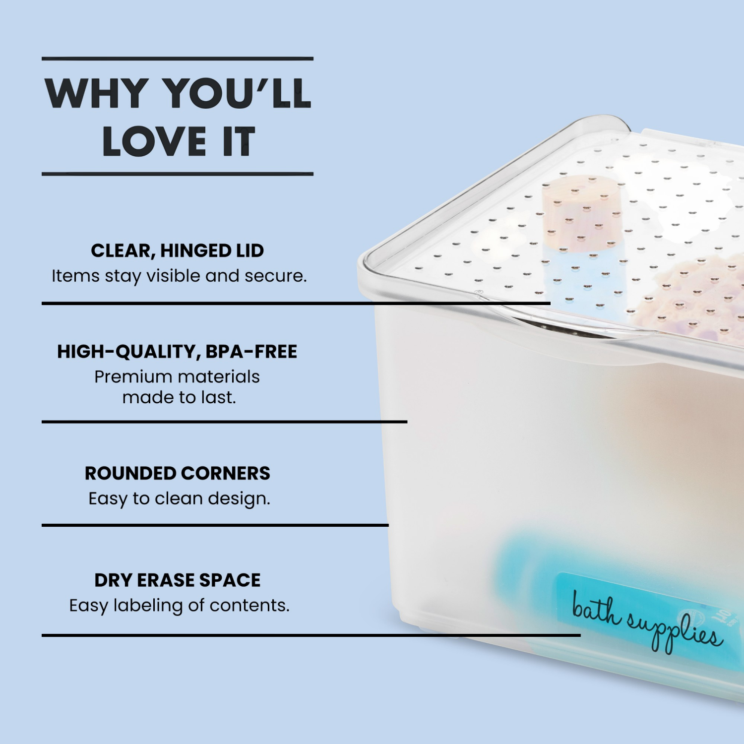 slide 5 of 6, madesmart Small Lid Bin, 1 ct