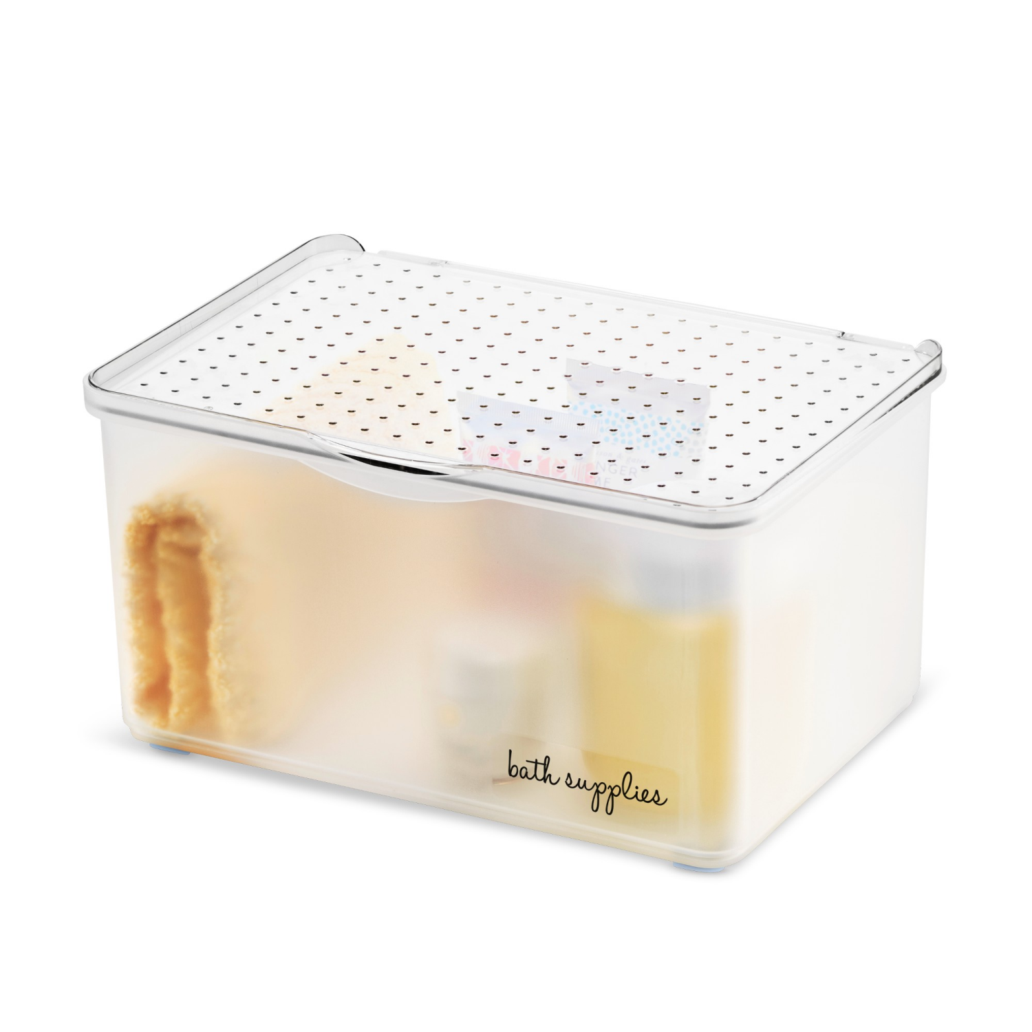 slide 2 of 6, Madesmart Medium Lid Bin, 1 ct