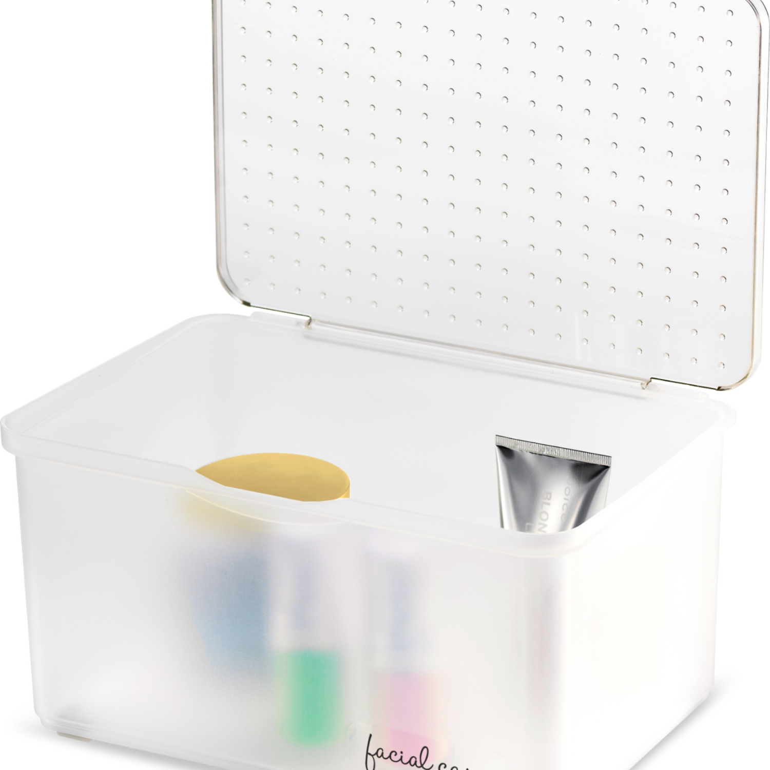 slide 4 of 6, Madesmart Medium Lid Bin, 1 ct