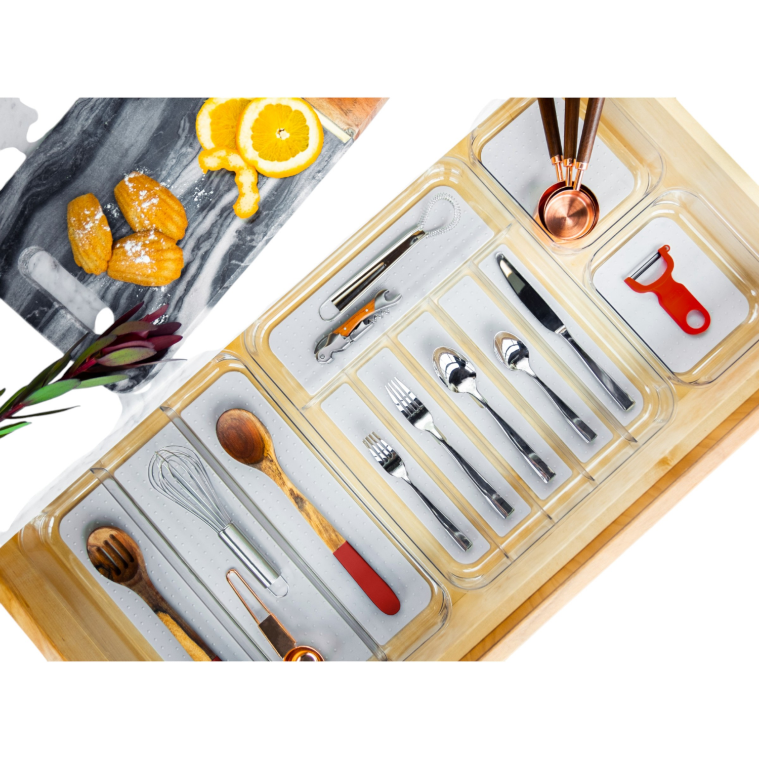 slide 3 of 4, Madesmart Large Silverware Tray, 1 ct