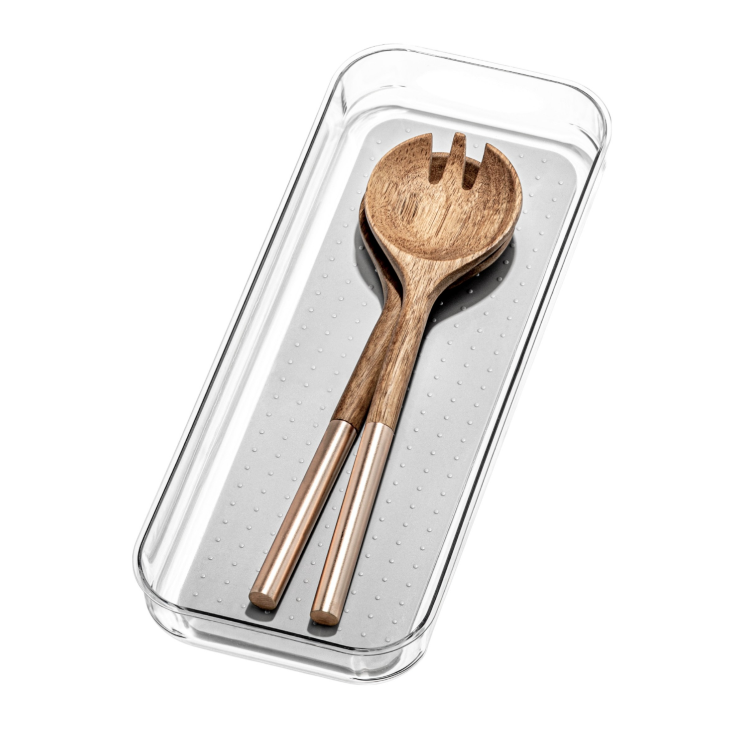 slide 2 of 2, madesmart Clear Soft-Grip Bin, 1 ct