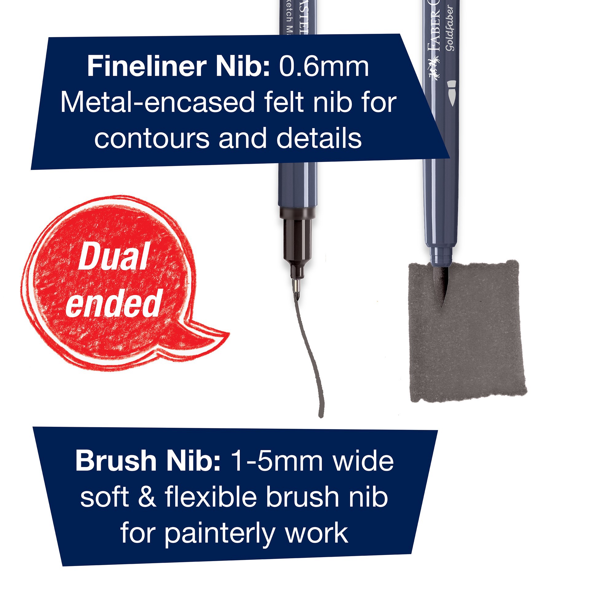 slide 4 of 10, Faber-Castell Goldfaber Sketch Architecture Dual Tip Alcohol Markers, 1 ct