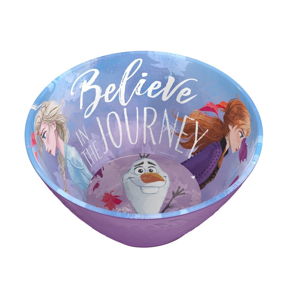 slide 3 of 5, Frozen 2 3pc Melamine Princess Dinnerware Set Purple - Zak Designs, 3 ct