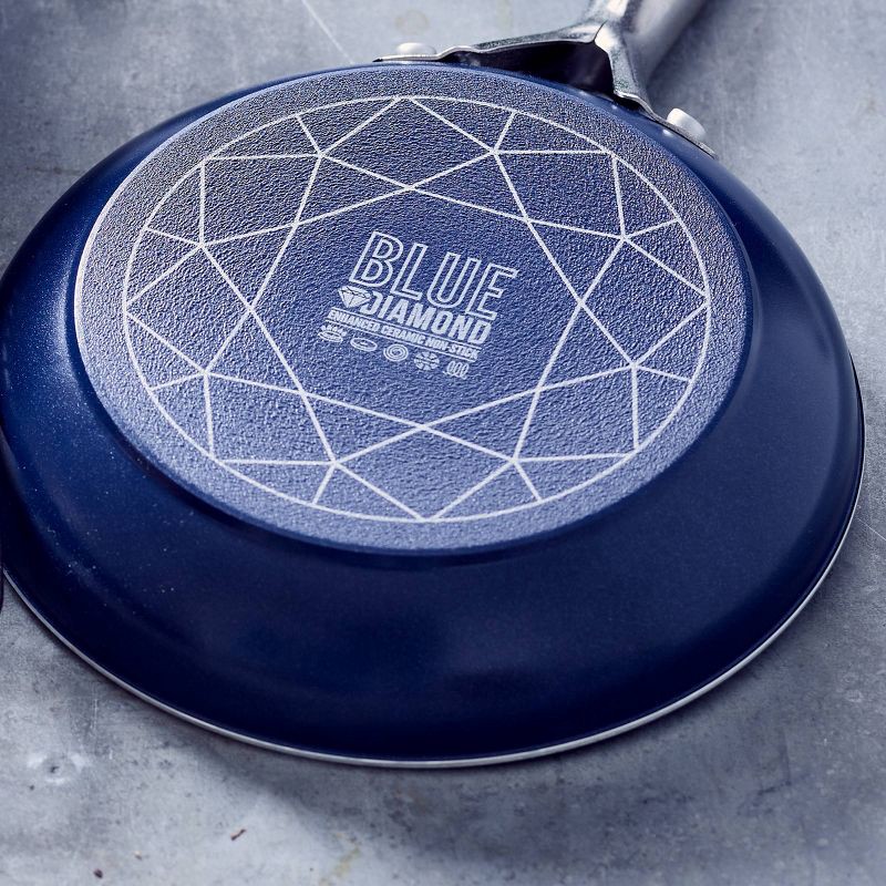 slide 2 of 6, Blue Diamond 8" Ceramic Open Fry Pan, 1 ct