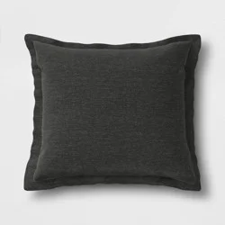 Woven Outdoor Deep Seat Pillow Back Cushion DuraSeason Fabric Charcoal - Threshold