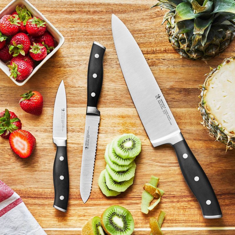 slide 6 of 10, Henckels Forged Accent 14pc Self-Sharpening Knife Block Set: High Carbon Stainless Steel Kitchen Knife Set, 14 ct