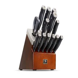 Henckels Forged Accent 14pc Self-Sharpening Knife Block Set: High Carbon Stainless Steel Kitchen Knife Set