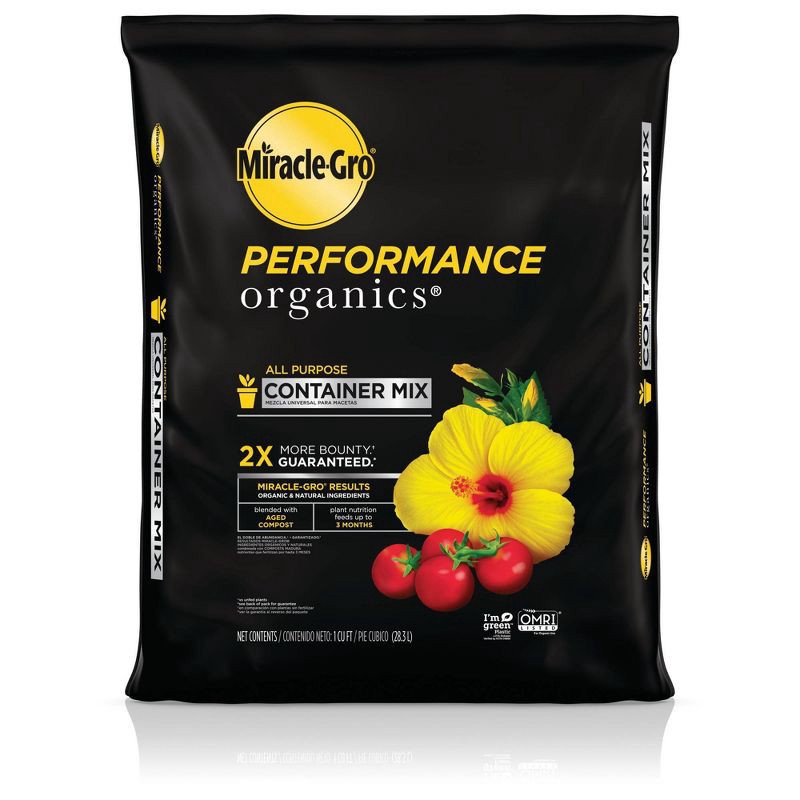slide 1 of 1, Miracle-Gro Performance Organics All Purpose Container Mix, 1 ct