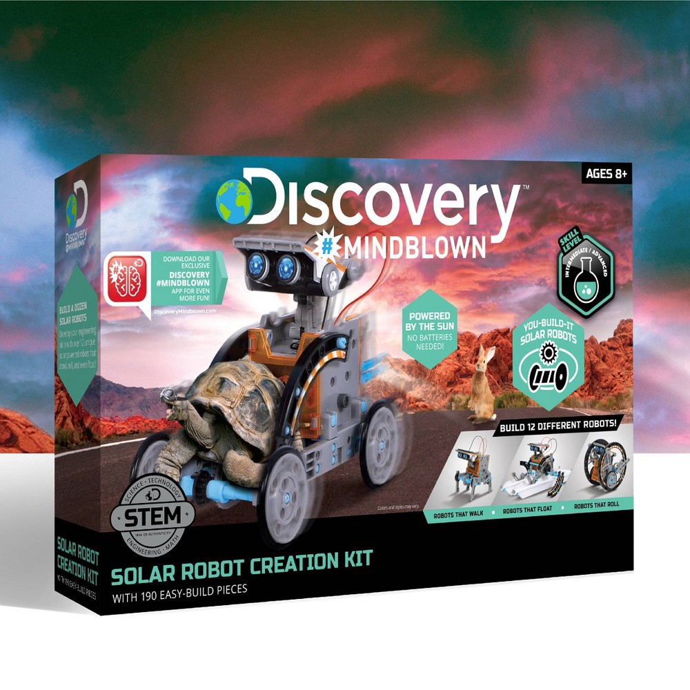 Discovery #Mindblown Solar Robot Creation STEM Science Kit 190pc