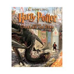 Scholastic Harry Potter and the Goblet of Fire: The Illustrated Edition - by J K Rowling (Hardcover)