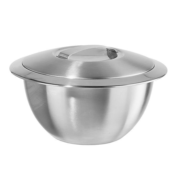 slide 2 of 4, Oggi Thermal Stainless Steel Serving Bowl with Cover, 1 qt