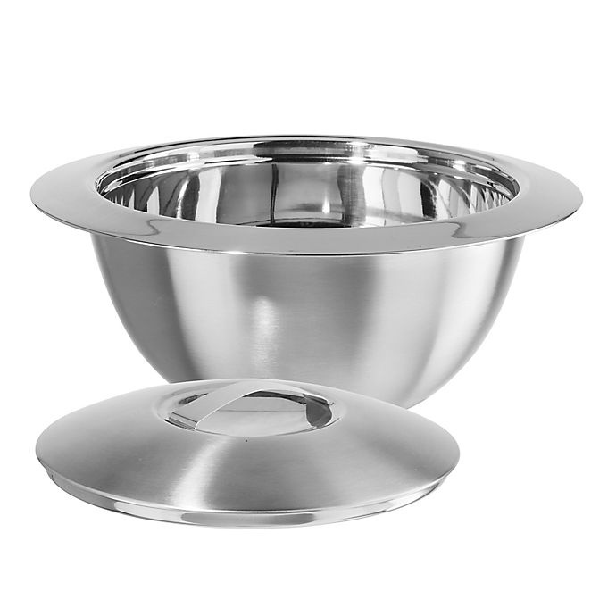 slide 1 of 4, Oggi Thermal Stainless Steel Serving Bowl with Cover, 3 qt