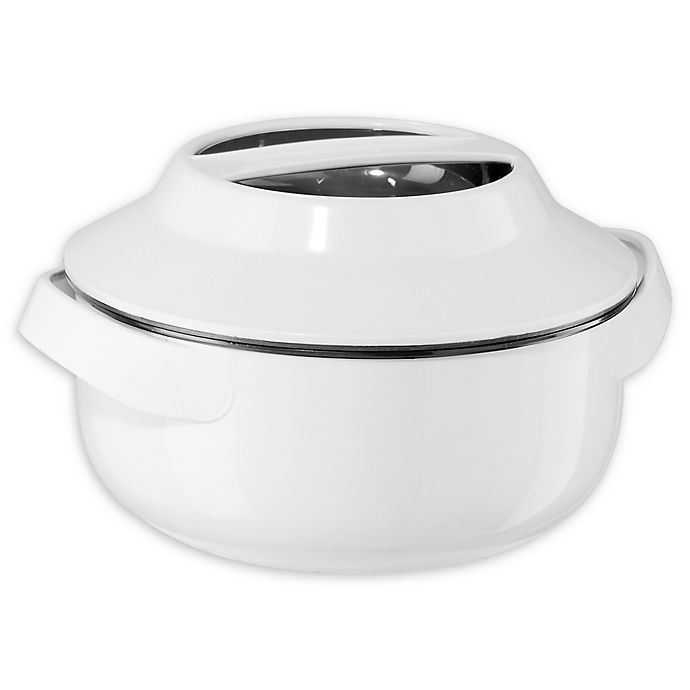 slide 1 of 5, Oggi Insulated Serving Bowl - White, 1 qt