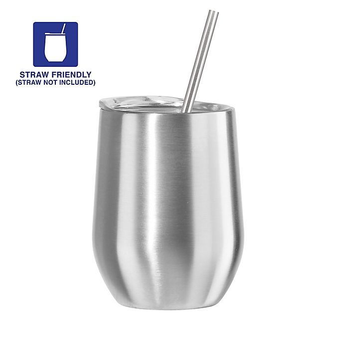 slide 2 of 4, Oggi Cheers Stainless Steel Wine Tumbler - Silver, 1 ct