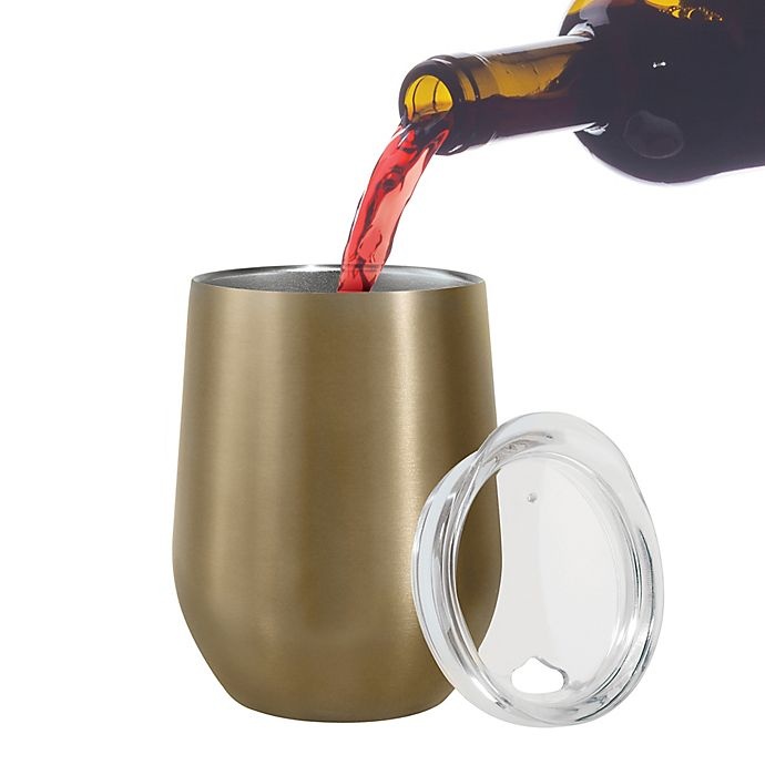 slide 3 of 4, Oggi Cheers Stainless Steel Wine Tumbler - Champagne, 1 ct