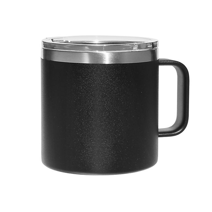 slide 2 of 4, Oggi Stainless Steel Mug with Lid - Black, 1 ct