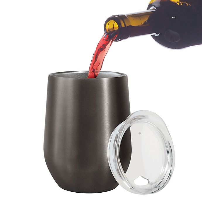 slide 4 of 4, Oggi Cheers Stainless Steel Wine Tumbler - Slate, 1 ct