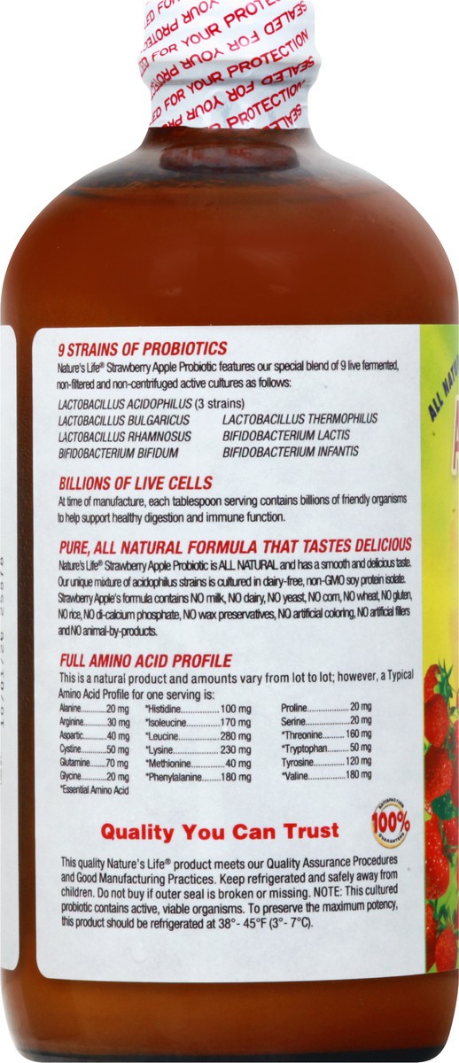 slide 2 of 13, Nature's Life Strawberry Apple Acidophilus Probiotic - 16 oz, 16 oz