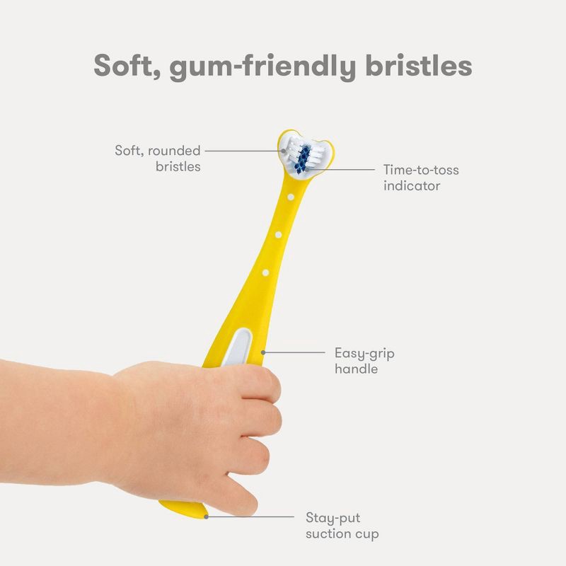 slide 5 of 9, Frida Baby SmileFrida the ToothHugger Toothbrush for Toddlers - Extra Soft - 18Months, 1 ct