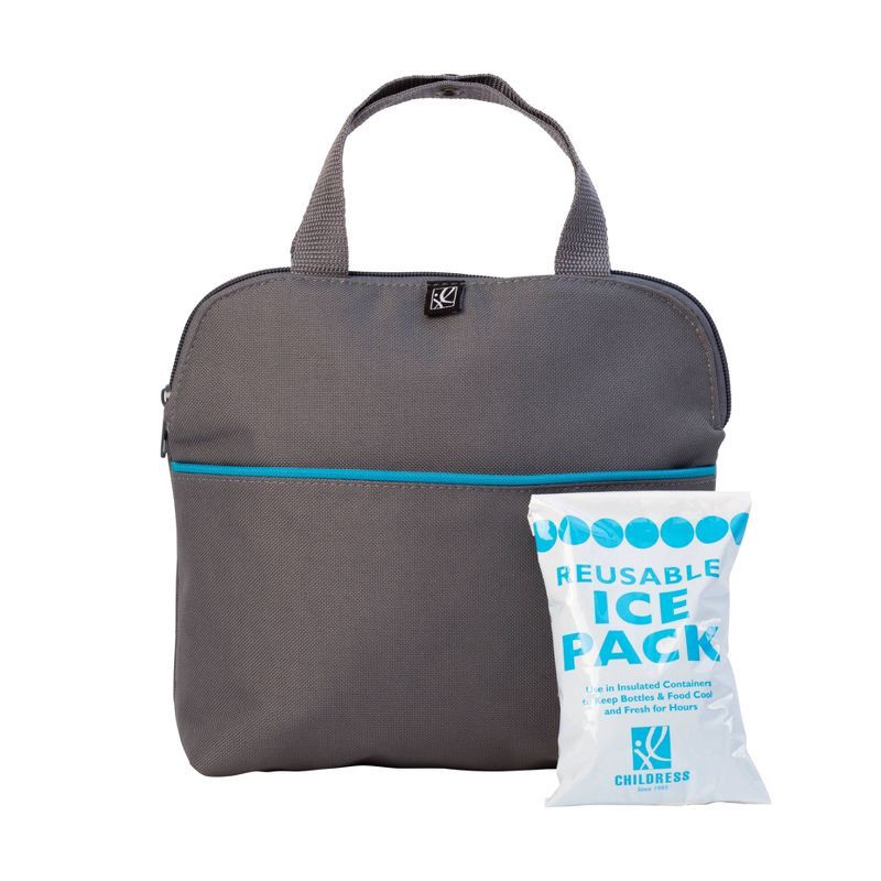 slide 2 of 8, J.L. Childress MaxiCOOl Four Bottle Cooler Bag - Gray Teal - 30qt, 30 qt