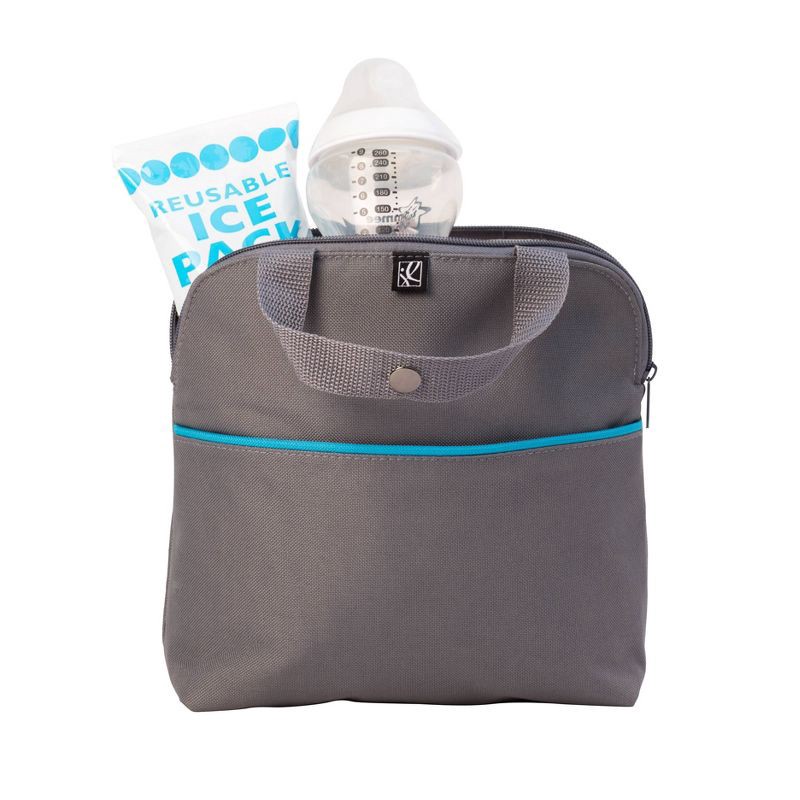 slide 3 of 8, J.L. Childress MaxiCOOl Four Bottle Cooler Bag - Gray Teal - 30qt, 30 qt