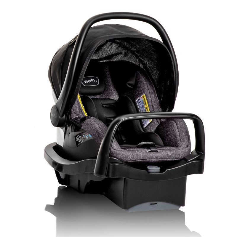 slide 16 of 33, Evenflo Pivot Modular Travel System with LiteMax Infant Car Seat with Anti-Rebound Bar - Casual Gray, 1 ct