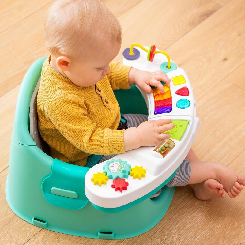 slide 10 of 10, Infantino Go gaga! Music & Lights 3-in-1 Discovery Seat & Booster - Teal, 1 ct