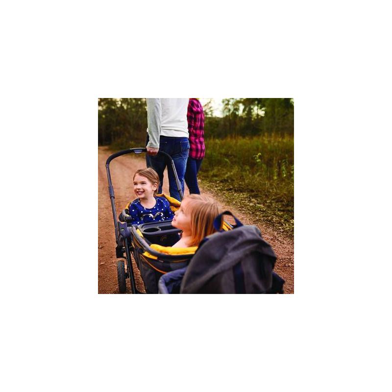 slide 13 of 25, Evenflo Pivot Xplore All-Terrain Double Stroller Wagon - Adventurer Gray, 1 ct