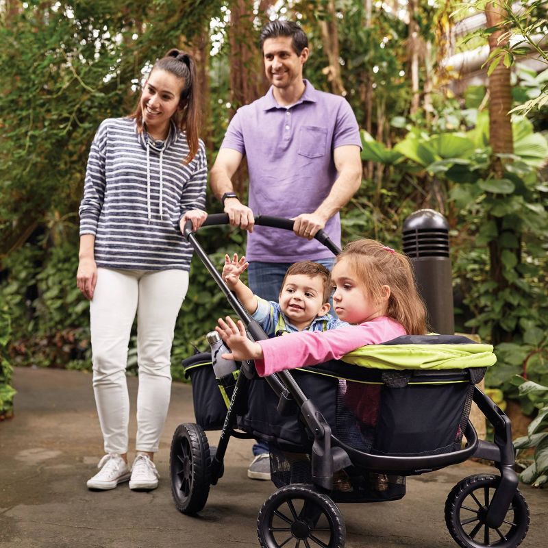 slide 22 of 25, Evenflo Pivot Xplore All-Terrain Double Stroller Wagon - Adventurer Gray, 1 ct